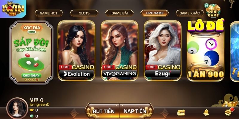 Các nhà cung cấp sảnh game uy tín hợp tác cùng IWIN