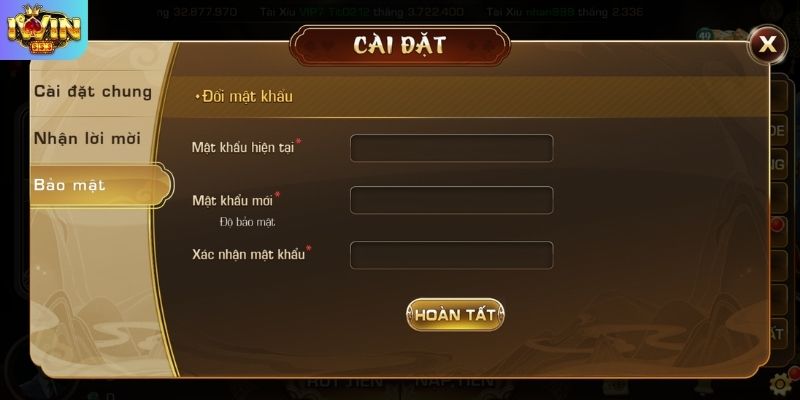 Miễn trừ trách nhiệm IWIN trong bảo mật tài khoản
