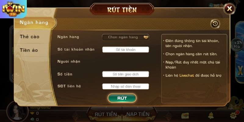 Quy định nhận thưởng khuyến mãi IWIN và vòng cược an toàn