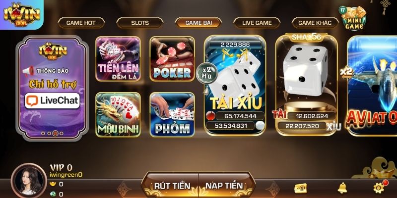 Trải nghiệm game bài minh bạch cùng đối tác quốc tế IWIN